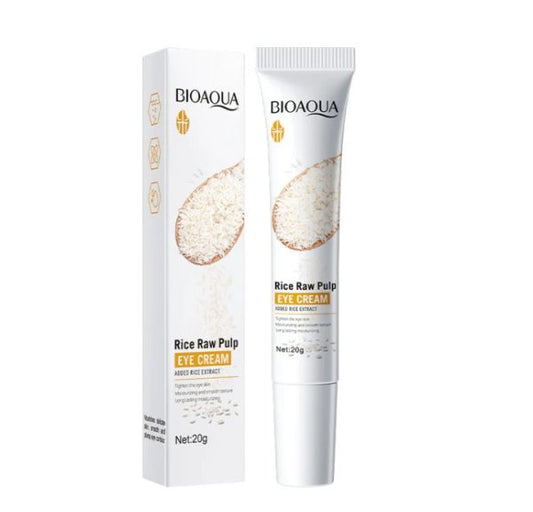 Bioaqua Rice Raw Pulp Eye Cream - 20g | Nourishing & Hydrating Eye Treatment