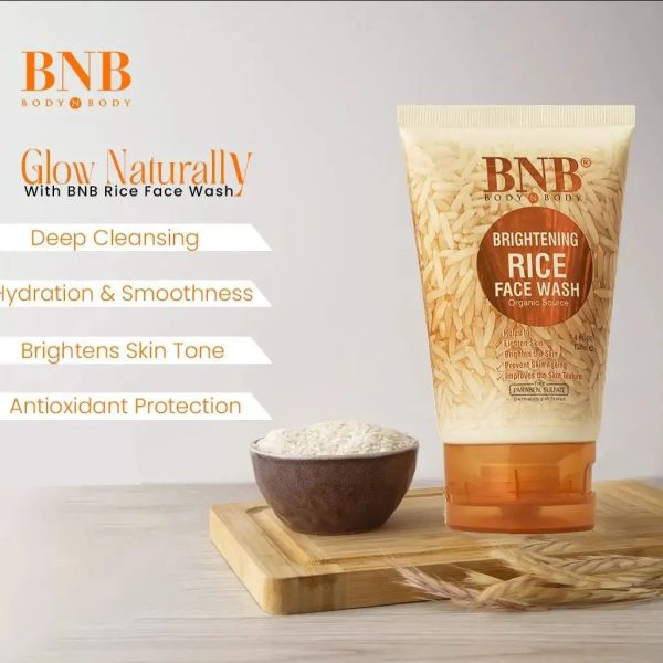 BnB Rice Face Wash - Perfect for All Skin Types (120ml)